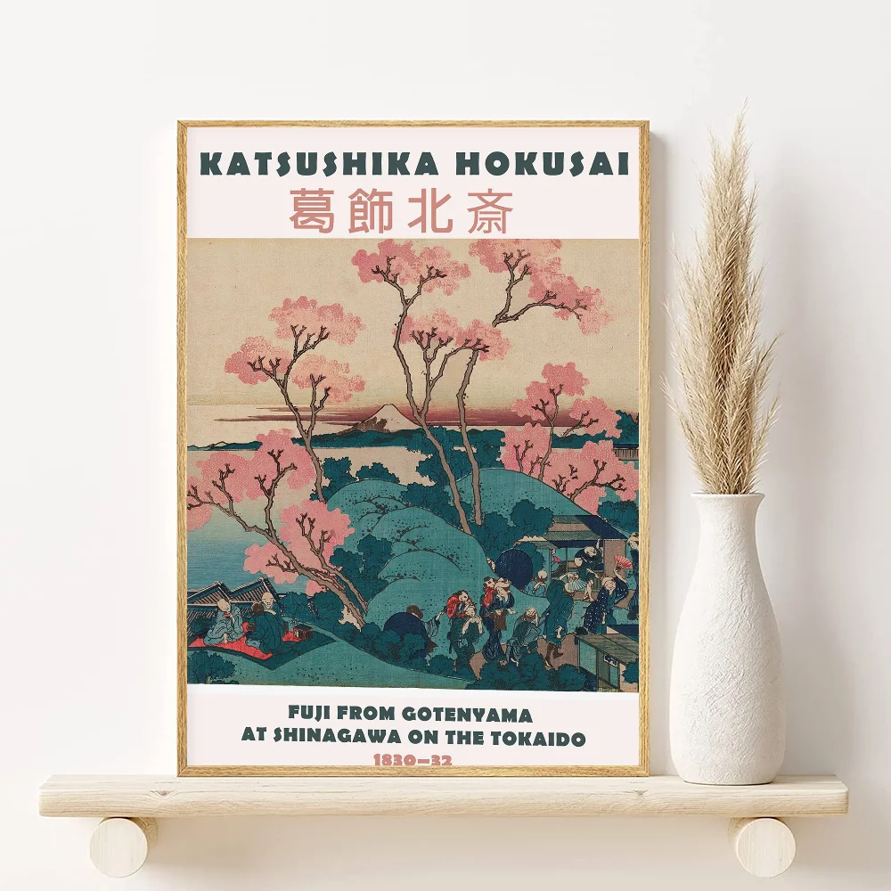 ๐ผ๏ธ Frameless Landscape Canvas Print โ Japanese H-Hokusai Style