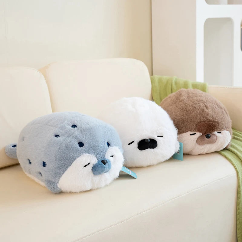 🦦 Fluffy Otter Plush Pillow