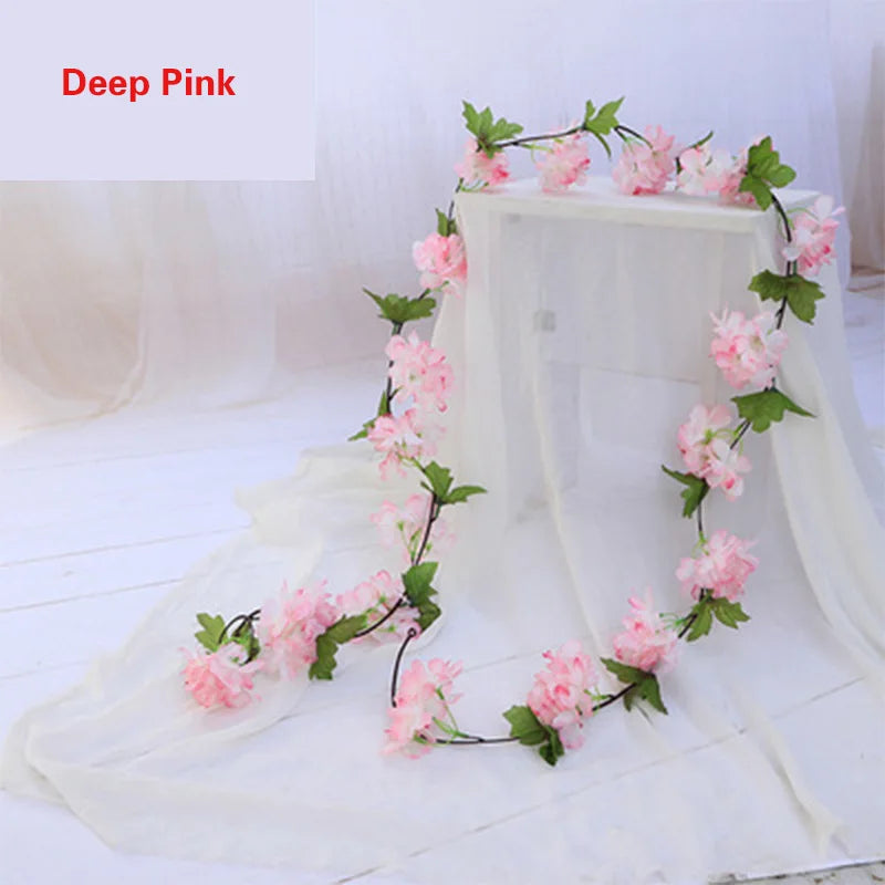 ๐ธ Artificial Cherry Blossom Flower Vine