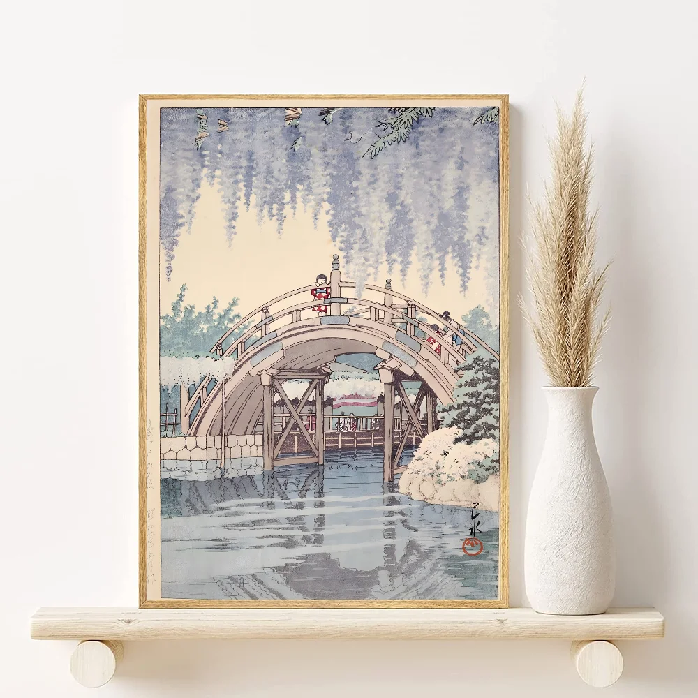 ๐ผ๏ธ Frameless Landscape Canvas Print โ Japanese H-Hokusai Style