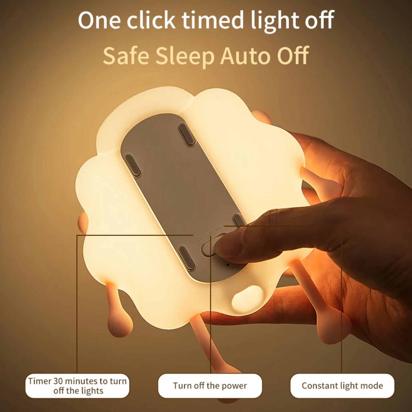🐑🐼 Dreamy Sheep & Panda Silicone Night Light💤 (20% OFF)