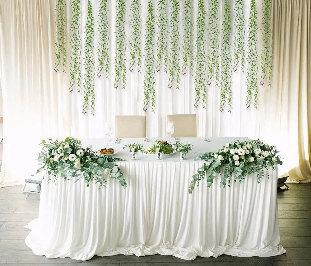 🌿 Ivy Willow Garland with LED Lights