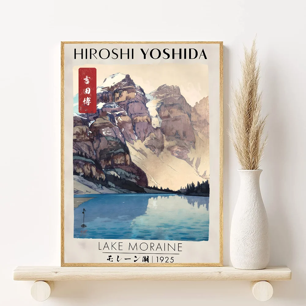 🖼️ Frameless Landscape Canvas Print – Japanese H-Hokusai Style