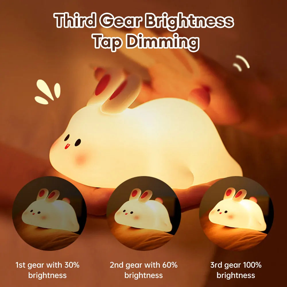 🐰 Silicone Rabbit Night Light⚡ (20% OFF)