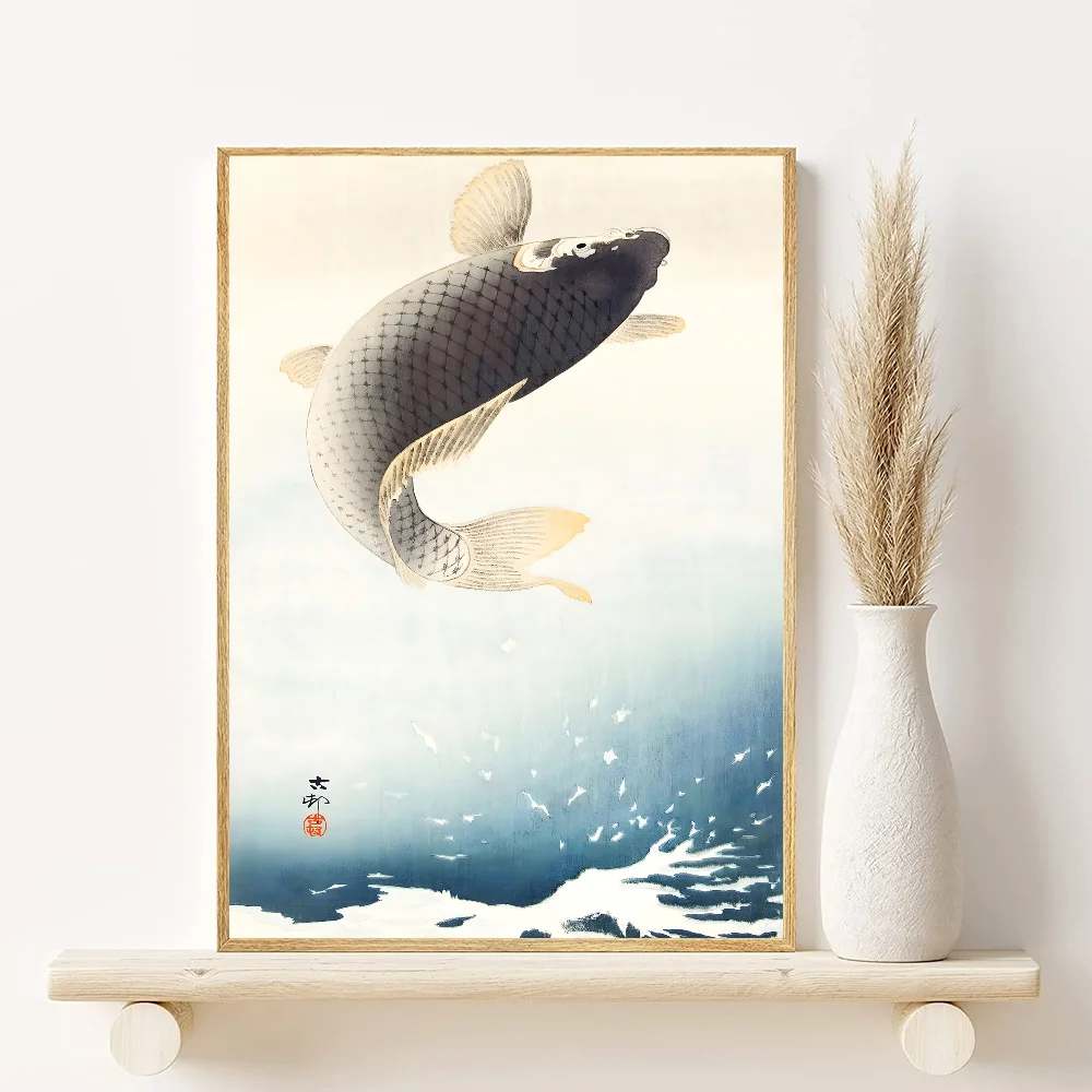 🖼️ Frameless Landscape Canvas Print – Japanese H-Hokusai Style