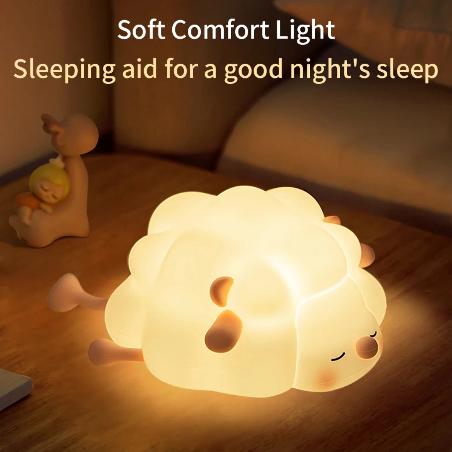 🐑🐼 Dreamy Sheep & Panda Silicone Night Light💤 (20% OFF)