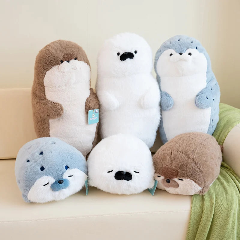 🦦 Fluffy Otter Plush Pillow
