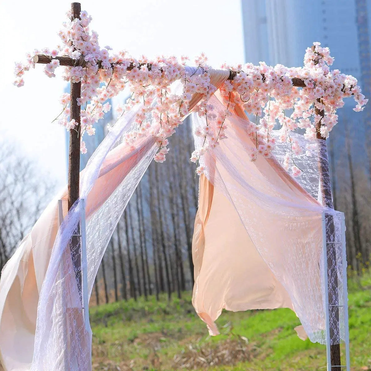 🌸 Artificial Cherry Blossom Flower Vine