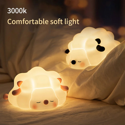🐑🐼 Dreamy Sheep & Panda Silicone Night Light💤 (20% OFF)