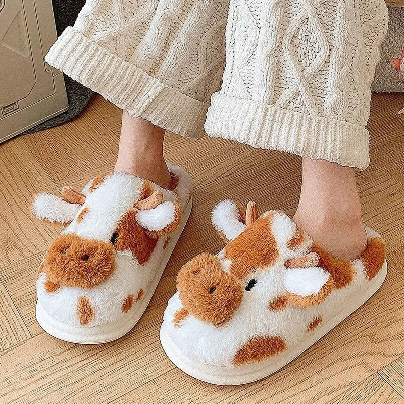 🐄 SnuggleMoo™ Women’s Winter Warm Cow Slippers