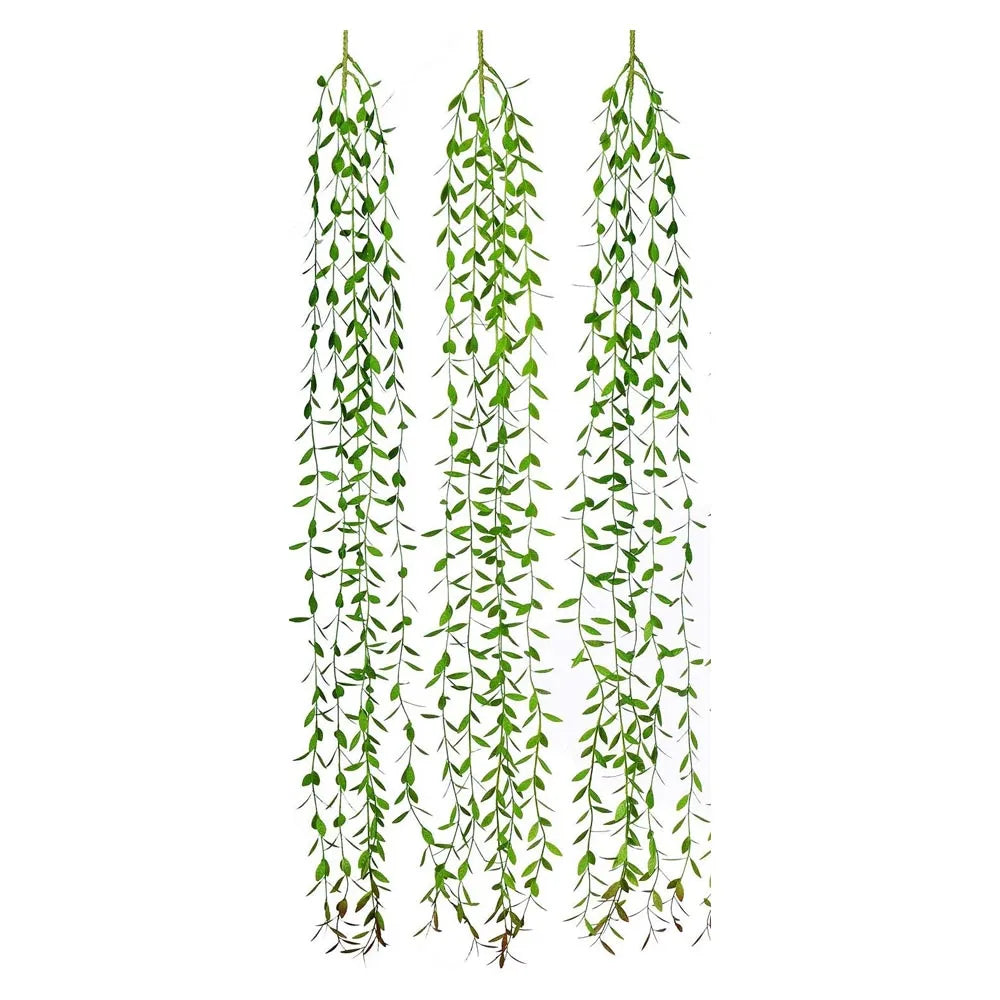 🌿 Ivy Willow Garland with LED Lights